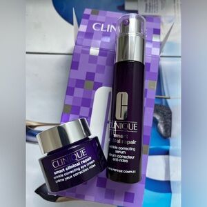 🌺Clinique Smart Clinical Repair Wrinkle Correcting Eye Cream+serum(2 full size)